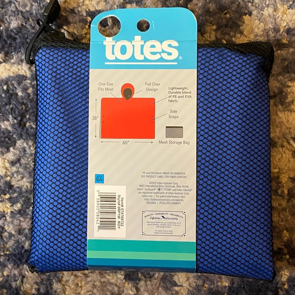 Totes Adult Poncho - Picture 2 of 3